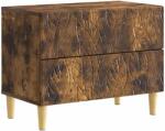 vidaXL Noptiera Stejar fumuriu 62 x 34, 5 x 48 cm Lemn prelucrat GartenMobel Dekor (895010)