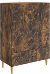 vidaXL Bufet Stejar fumuriu 66 x 34, 5 x 95 cm Lemn prelucrat GartenMobel Dekor (895130) Comoda