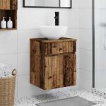 vidaXL Chiuveta de baie suspendata Lemn vechi 39 x 35 x 63 cm GartenMobel Dekor (890550)