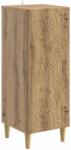 vidaXL Bufet Stejar Artizanal 33 x 34, 5 x 90 cm Lemn prelucrat GartenMobel Dekor (895064) Comoda