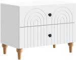 vidaXL Dulap de noapte cu sertar Alb 62 x 34, 5 x 48 cm Lemn prelucrat GartenMobel Dekor (894085)