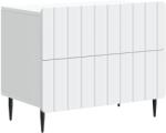 vidaXL Dulap de noapte Alb 62 x 34, 5 x 49, 5 cm Lemn prelucrat GartenMobel Dekor (894315)