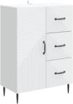 vidaXL Bufet cu sertar Alb 66 x 34, 5 x 89, 5 cm Lemn prelucrat GartenMobel Dekor (894855) Comoda