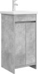 vidaXL Mobila de baie cu chiuveta Gri Beton 42 x 40 x 84, 5 cm GartenMobel Dekor (890771)