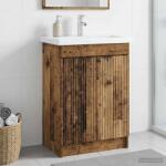 vidaXL Dulap de baie sub chiuveta Lemn vechi 78, 5 x 37, 5 x 81 cm GartenMobel Dekor (890112)