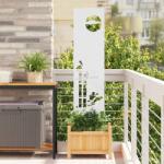 vidaXL Ecran de intimitate pentru gradina Traforaj Alb 32 x 140 cm GartenMobel Dekor (876246)