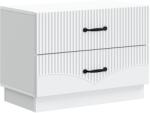 vidaXL Dulap de noapte Alb 62 x 34, 5 x 44, 5 cm Lemn prelucrat GartenMobel Dekor (895235)