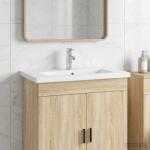 vidaXL Chiuveta de baie Crom 81 x 40 x 17, 5 cm Metal GartenMobel Dekor (890236)