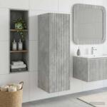 vidaXL Dulap Bathroom Montat pe Perete Gri Beton 33 x 34, 5 x 100 cm GartenMobel Dekor (890525)