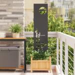 vidaXL Ecran de intimitate pentru gradina Traforaj Negru 32 x 140 cm GartenMobel Dekor (876245)