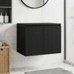 vidaXL Dulap Bathroom Montat pe Perete Negru 62, 5 x 44, 5 x 50 cm GartenMobel Dekor (890473)