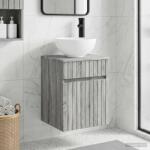 vidaXL Chiuveta de baie suspendata Sonoma gri 39 x 41 x 64, 5 cm GartenMobel Dekor (890558)