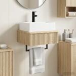 vidaXL Basin de spalare montat pe perete Stejar Sonoma 40 x 41 x 39 cm GartenMobel Dekor (890200)