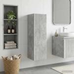 vidaXL Dulap Bathroom Montat pe Perete Gri Beton 33 x 34, 5 x 100 cm GartenMobel Dekor (890655)