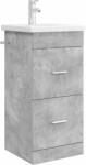vidaXL Mobila de baie cu chiuveta Gri Beton 42 x 40 x 84, 5 cm GartenMobel Dekor (890699)