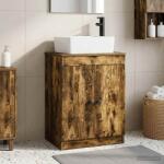vidaXL Mobila de baie cu chiuveta Stejar fumuriu 54 x 35 x 83 cm GartenMobel Dekor (890134)