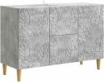 vidaXL Bufet Gri Beton 89 x 34, 5 x 60 cm Lemn prelucrat GartenMobel Dekor (895118) Comoda