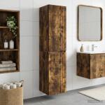 vidaXL Dulap Bathroom Montat pe Perete Stejar fumuriu GartenMobel Dekor (890647)