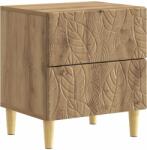 vidaXL Noptiera Stejar Artizanal 43 x 34, 5 x 48 cm Lemn prelucrat GartenMobel Dekor (895003)