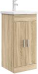vidaXL Mobila de baie cu chiuveta Stejar Sonoma 42 x 40 x 84, 5 cm GartenMobel Dekor (890674)