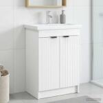 vidaXL Dulap de baie sub chiuveta Alb 78, 5 x 37, 5 x 81 cm GartenMobel Dekor (890104)