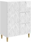 vidaXL Bufet Alb foarte lucios 66 x 34, 5 x 90 cm Lemn prelucrat GartenMobel Dekor (895089) Comoda