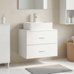 vidaXL Dulap de baie montat pe perete Alb 62, 5 x 44, 5 x 50 cm GartenMobel Dekor (890326)