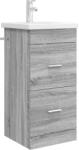 vidaXL Mobila de baie cu chiuveta Sonoma gri 42 x 40 x 84, 5 cm GartenMobel Dekor (890701)