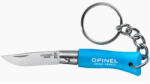 Opinel Tradition No. 02 Inox Bükkfa Cyan Blue kulcstartó zsebkés (002270)