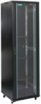 Spacer Rack Spacer CABINET 19 SPACER 18U 600x600mm, de podea, Flatpack dezasamblat, Black, usa sticla cu blocare, panouri laterale detasabile, otel 2mm, sarcina maxima 1000Kg, SPCN-18U-600-BK-03 (SPCN-18U-60