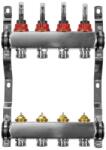 Ferroli Distribuitor din inox pentru incalzire in pardoseala Ferroli - 4 circuite (97DIS104) - quickshop