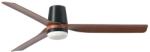 Faro Barcelona FARO 33831WT1S-LED Ventilator de tavan cu lumină LED dimmabilă PUNT TUB M 18W/230V CCT Ø132 cm maro/negru WT + DO (FA33831WT1S)