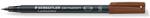 STAEDTLER Alkoholos marker, OHP, 0, 4 mm, STAEDTLER "Lumocolor® 313 S", barna (TS3137) - emag