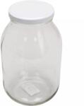 Gastro befőttesüveg 3 l, fehér csavaros fedél