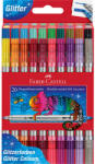 Faber-Castell Rostirón, filctoll készlet, kétvégű csillámos Faber-Castell 20 klf. szín (FC151108) - web24