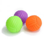 Eurosiam Jucarie pentru caini DOG TOY, Minge de vinyl cu model franghie, 7.5 cm (121-533)