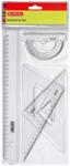 Herlitz Set geometrie 4 piese rigla/raportor/2 echere Herlitz (8700403)