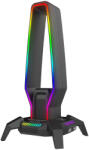 MARVO Kobe 30 RGB világítású fejhallgató tartó - fekete (HZ-10)