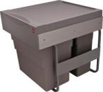 Hailo Cos de gunoi incorporabil Hailo Easy Cargo 502.70. 522, 1 x 19 si 1 x 30 litri, corp 500 mm, cos plastic, finisaj gri (502.70.522) Cos de gunoi