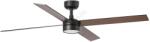 Faro Barcelona FARO 34356WT1S- LED вентилатор с димер RUDDER L 18W/230V CCT Ø 132 cm кафяв/черен WT + дистанционно управление (FA34356WT1S)
