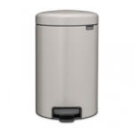 Brabantia Cos de gunoi cu pedala Brabantia NewIcon 1010440, 12 l, Inchidere lenta, Baza antiderapanta, Gri deschis (1010440) Cos de gunoi