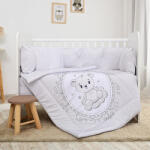 Lorelli Lilly ágynemű garnitúra 60x120 - Little Bear Grey - pepita
