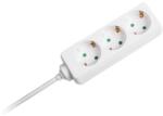 V-TAC Prelungitor 3 prize, cablu 3G1.5mm2, 3 m, alb, V-Tac SKU-8755 (SKU-8755)