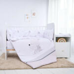 Lorelli ágynemű garnitúra Trend kombi ágyhoz, Little Rabbits Grey - pepita