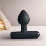 Rocks-Off Vibrator Anal NOVA Astryx 16 Moduri Vibratii, Silicon, USB Magnetic, Negru, 9.5 cm