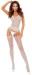 Passion Bodystocking Seducator Model Portjartier, Alb, S-L