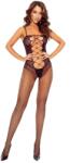 Passion Bodystocking Crotchless Seducator, Negru, S-L
