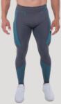 GymBeam Colanți fără cusături OG1 Grey/Blue XXL