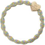 By Eloise London Metallic Gold Heart Hajgumi nőknek színes Candy