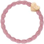 By Eloise London Metallic Gold Heart Hajgumi nőknek színes Rose Pink